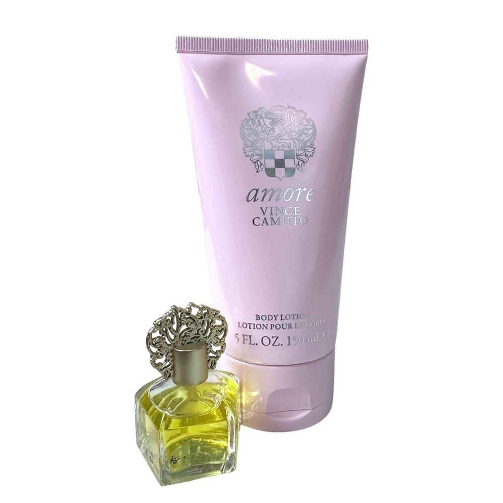 Vince Camuto Perfume for Women Eau de Parfum Mini Splash and Amore Body Lotion